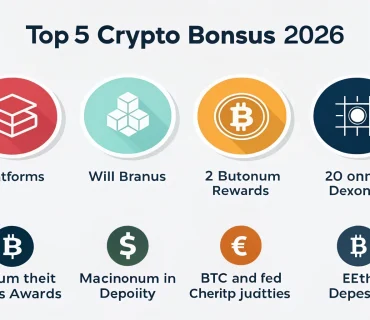 Топ-5 крипто-бонусов 2026: где дают максимум за BTC и ETH депозиты